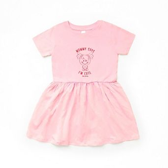 Mini Smiley Mommy Says I'm Cute - Infant Dress