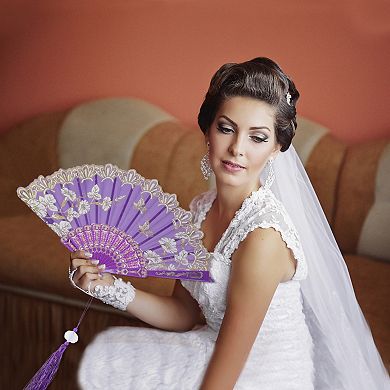 Tassel Folding Fan 1 Pc