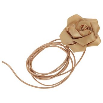 Satin Rose Flower Adjustable Waist Belt 1 pc