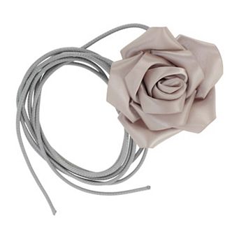 Satin Rose Flower Adjustable Waist Belt 1 pc