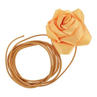 Satin Rose Flower Adjustable Waist Belt 1 pc