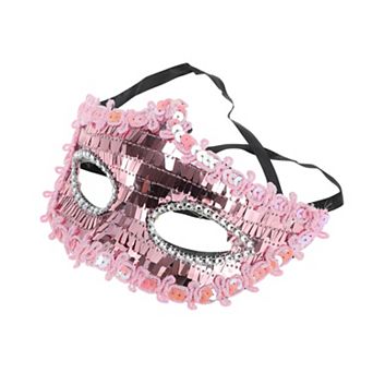 Crystal Beaded Half Face Party Mask 1 pc