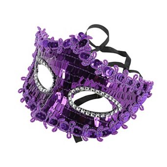 Crystal Beaded Half Face Party Mask 1 pc