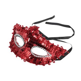 Crystal Beaded Half Face Party Mask 1 pc