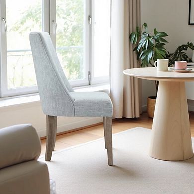 Blue Upholstered Dining Chairs Elegant Kitchen and Dining Room Seating