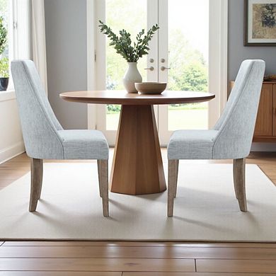 Blue Upholstered Dining Chairs Elegant Kitchen and Dining Room Seating