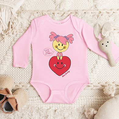 Mini Smiley Tiny, But Magic - Baby Long Sleeve Bodysuit