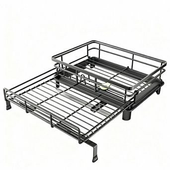 Extendable Sink Dish Drying Rack with 2-in-1 Design