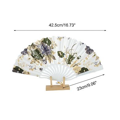 Floral Folding Fan 1 Pc