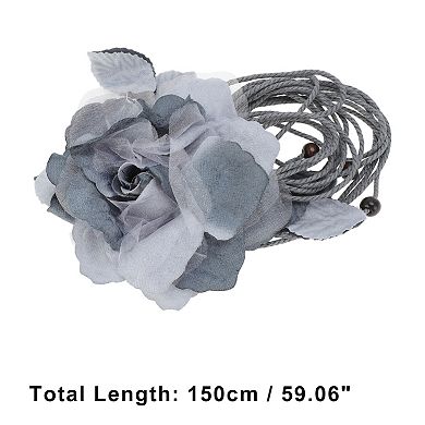 Flower Tie Adjustable Waist Belt for Women 1 Pc
