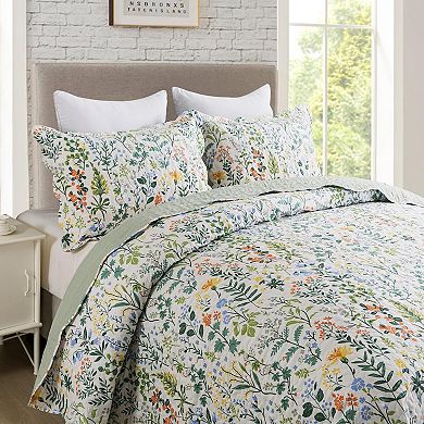 Super Soft Microfiber Quilt Set: 1x 90x98" Quilt + 2x 20x27" Pillowcase, Exquisite Queen Size