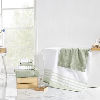6-Piece Towel Set Cotton, Quick Dry, Ultra Absorbent Includes 2 Bath, 2 Hand, 2 Washcloths