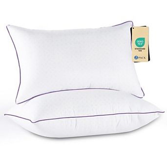 Luxury Fluffy Down Alternative Pillows: Medium Support for Side, Stomach, and Back Sleepers