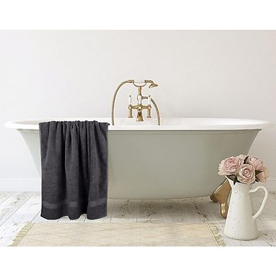 2-Pack 35x70" Jumbo Bath Sheets, Ring Spun Cotton, Quick Dry, Grey