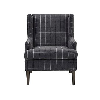 Elegant Gray Accent Chair with Upholstered Seat Ideal for Any Room