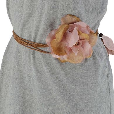 Flower Tie Adjustable Waist Belt for Women 1 Pc