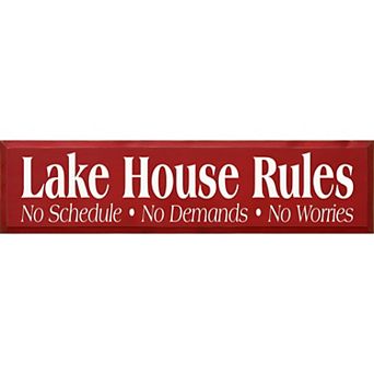 Rustic Lake House Wall Art 9 x 36 Knotty Pine Cabin Decor for Entry or Living Room