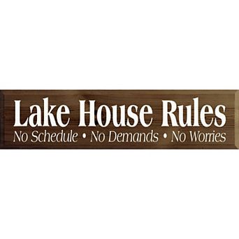 Rustic Lake House Wall Art 9 x 36 Knotty Pine Cabin Decor for Entry or Living Room