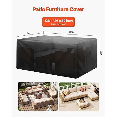 Outdoor Patio Furniture Cover for Large Sectionals and Table Sets