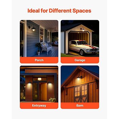 Farmhouse Solar Barn Light with Motion Sensor Outdoor Security Wall Lamp