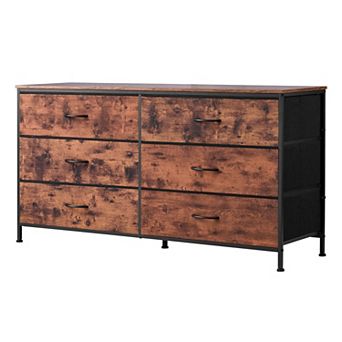 Fabric Drawer Dresser with Multiple Storage Drawers and Metal Frame