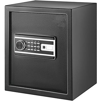 Wall Mount Biometric Safe with Fingerprint Reader and Backup Keys