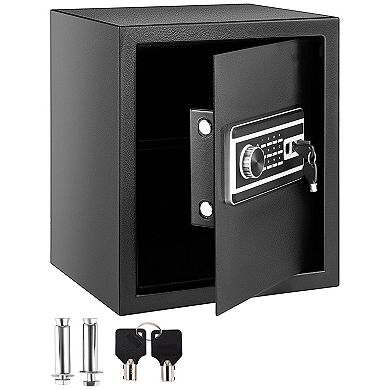 Wall Mount Biometric Safe with Fingerprint Reader and Backup Keys