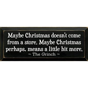 Rustic Holiday Wall Sign 7 x 18 Wood Christmas Quote for Kitchen or Living Room