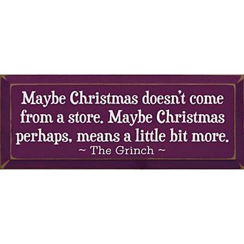 Rustic Holiday Wall Sign 7 x 18 Wood Christmas Quote for Kitchen or Living Room