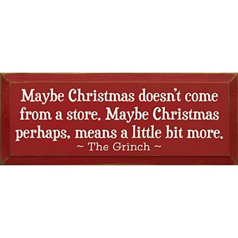 Rustic Holiday Wall Sign 7 x 18 Wood Christmas Quote for Kitchen or Living Room