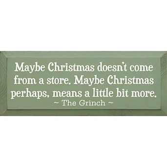 Rustic Holiday Wall Sign 7 x 18 Wood Christmas Quote for Kitchen or Living Room