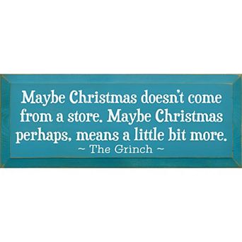 Rustic Holiday Wall Sign 7 x 18 Wood Christmas Quote for Kitchen or Living Room