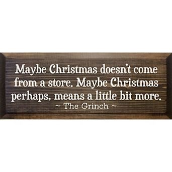 Rustic Holiday Wall Sign 7 x 18 Wood Christmas Quote for Kitchen or Living Room