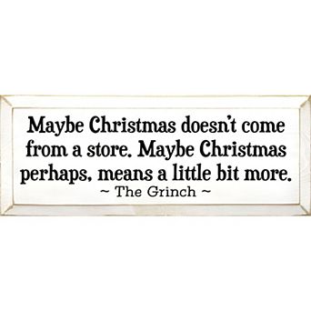 Rustic Holiday Wall Sign 7 x 18 Wood Christmas Quote for Kitchen or Living Room