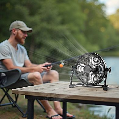Portable Rechargeable Floor Fan for Indoor Outdoor Use