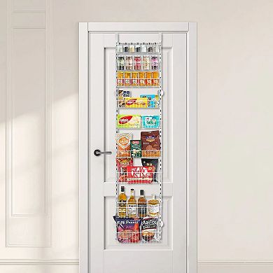 Over-the-Door Pantry Organizer with 9 Baskets for Kitchen, Bathroom, or Laundry