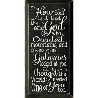 Christian Encouragement Quote Wooden Wall Decor for Bedroom or Entryway