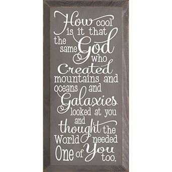 Christian Encouragement Quote Wooden Wall Decor for Bedroom or Entryway