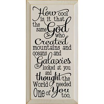 Christian Encouragement Quote Wooden Wall Decor for Bedroom or Entryway