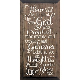 Christian Encouragement Quote Wooden Wall Decor for Bedroom or Entryway