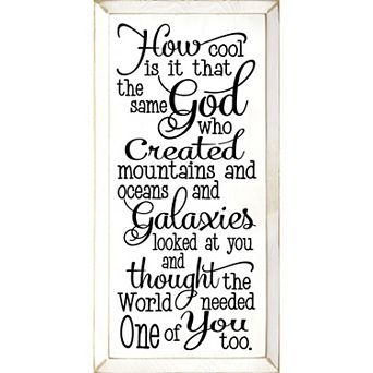 Christian Encouragement Quote Wooden Wall Decor for Bedroom or Entryway
