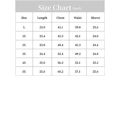 Women's Plus Size Denim Jacket Collarless Long Sleeve Button Down Jean Jacket