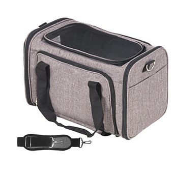 Portable Cat Carrier with Shoulder Strap, Backpack, or Rolling Wheels