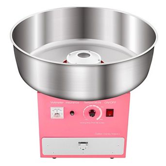 Cotton Candy Machine Easy 3-Step Operation with Cone Storage Box