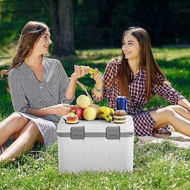 Portable 21QT Cooler for Drinks and Snacks, Lightweight with Top Handle