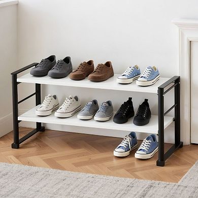 2 Pieces Shelf Board Melamine Particle Board for Closet and Wall Shelving