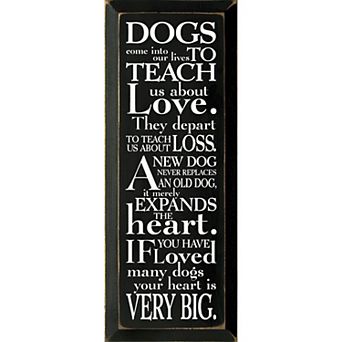 Sentimental Dog Quote Wall Art Wooden Sign for Living Room or Hallway