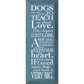 Sentimental Dog Quote Wall Art Wooden Sign for Living Room or Hallway