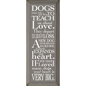 Sentimental Dog Quote Wall Art Wooden Sign for Living Room or Hallway