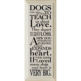 Sentimental Dog Quote Wall Art Wooden Sign for Living Room or Hallway